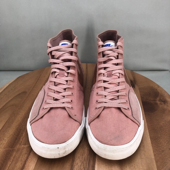 Nike SB Blazer Court Mid Premium Pink Canvas Skate Shoes Mens Size 14 DM8553-601 - Picture 2 of 7